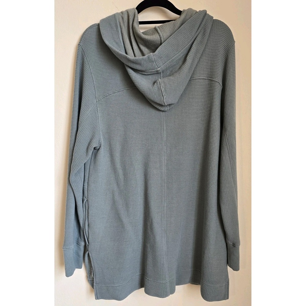 Athleta Green Snap Closure Hoodie w/ Pockets Small Petite - Picture 11 of 12